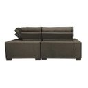 Ver imagem 6 de Sofá de Canto Retrátil e Reclinável com Molas Cama Inbox Austin 2,40M x 2,40M Suede Velusoft