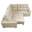 Ver imagem 5 de Sofá de Canto Retrátil e Reclinável com Molas Cama Inbox Austin 2,50M x 2,50M Suede Velusoft