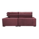 Ver imagem 6 de Sofá de Canto Retrátil e Reclinável com Molas Cama Inbox Austin 2,50M x 2,50M Suede Velusoft