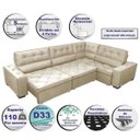 Ver imagem 3 de Sofá de Canto Retrátil e Reclinável com Molas Cama Inbox Austin 3,45x2,44 ou 2,44x3,45 Suede