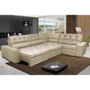 Ver imagem 1 de Sofá de Canto Retrátil e Reclinável com Molas Cama Inbox Austin 3,45x2,44 ou 2,44x3,45 Suede