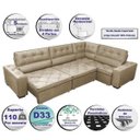 Ver imagem 3 de Sofá de Canto Retrátil e Reclinável com Molas Cama Inbox Austin 3,45x2,44 ou 2,44x3,45 Suede