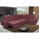 Ver imagem 1 de Sofá de Canto Retrátil e Reclinável com Molas Cama Inbox Austin 3,45x2,44 ou 2,44x3,45 Suede