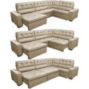 Ver mais imagens de Sofá de Canto Retrátil e Reclinável com Molas Cama Inbox Austin 3,65M x 2,54M ou 2,54M x 3,65M Suede