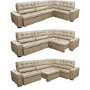 Ver imagem 7 de Sofá de Canto Retrátil e Reclinável com Molas Cama Inbox Austin 3,65M x 2,54M ou 2,54M x 3,65M Suede