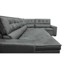 Ver imagem 4 de Sofá de Canto Retrátil e Reclinável com Molas Cama Inbox Austin 3,65x2,54 ou 2,54x3,65 Suede