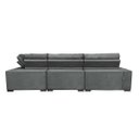 Ver imagem 6 de Sofá de Canto Retrátil e Reclinável com Molas Cama Inbox Austin 3,65x2,54 ou 2,54x3,65 Suede
