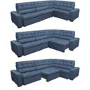 Ver imagem 7 de Sofá de Canto Retrátil e Reclinável com Molas Cama Inbox Austin 3,85x2,64 ou 2,64x3,85 Suede