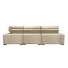 Sofá de Canto Retrátil e Reclinável com Molas Cama Inbox Austin 3,85x2,64 ou 2,64x3,85 Suede - 6