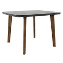 Ver imagem 1 de Mesa de Jantar Jade 4 Lugares Pés Oblongo Black com Vidro - Rv Móveis
