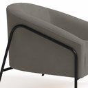 Ver mais imagens de Poltrona Sala Industrial Alta Preto Kit 2 Stella Suede Grafite D03 - D’Rossi