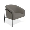 Ver imagem 5 de Poltrona Sala Industrial Alta Preto Kit 2 Stella Suede Grafite D03 - D’Rossi