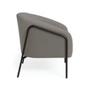 Ver imagem 6 de Poltrona Sala Industrial Alta Preto Kit 2 Stella Suede Grafite D03 - D’Rossi