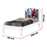 Cama Solteiro Homem Aranha e Homem de Ferro, Cama Infantil - 2