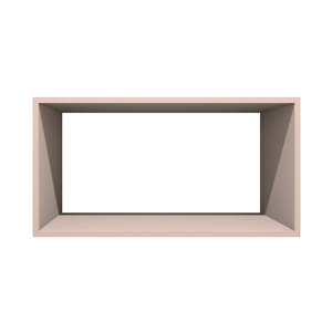Nicho Decorativo Retangular 60x30x30 Mdf Plancasa:sal Rosa