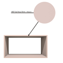 Ver imagem 4 de Nicho Decorativo Retangular 60x30x30 Mdf Plancasa:sal Rosa