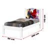 Cama Solteiro Super Homem com Colchão, Cama Infantil - 2