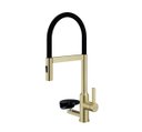 Ver imagem 1 de Torneira Gourmet Inox 304 Dourado Lava Copos Maldivas Luxo
