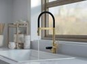 Ver imagem 4 de Torneira Gourmet Inox 304 Dourado Lava Copos Maldivas Luxo