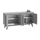 Ver imagem 5 de Buffet Classic Branco Acetinado com Espelho