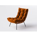 Ver imagem 1 de Poltrona Costela Para Sala Decorativa Em Suede Terracota - Home Mobily