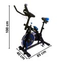 Ver imagem 2 de Bicicleta Ergométrica Regulagem De Força 13kg Bike Exercícios Fisioterapia Ajustável Azul Importway