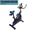 Bicicleta Ergométrica Regulagem De Força 13kg Bike Exercícios Fisioterapia Ajustável Azul Importway - 4