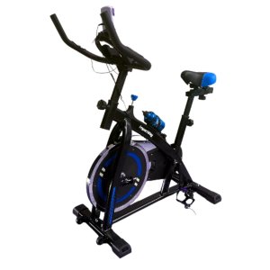 Bicicleta Ergométrica Regulagem De Força 13kg Bike Exercícios Fisioterapia Ajustável Azul Importway