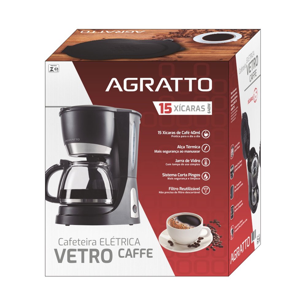 Cafeteira Elétrica Vetro Caffe 15x Cev15-01 220v - 7