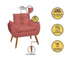 Ver imagem 2 de Kit 02 Poltronas + Namoradeira + Puff Opala Balaqui Decor Rosa