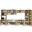 Ver imagem 5 de Cozinha Modulada Completa Vick 6 Peças Castanho Off White