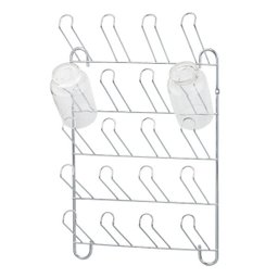 Porta Copos Suporte de Parede para 20 Lugares Cromado - 1