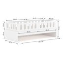 Ver imagem 3 de Cama Solteiro Mdf Branco com 04 Grades e Cabeceira Anatômica Mobilistore