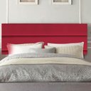 Ver imagem 1 de Painel Cabeceira Estofada Argentina 140cm Cama Box Casal Corino Vermelho- Mabe Magazine