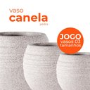 Ver imagem 2 de Jogo Vasos 3 Tamanhos Canela Pedra Terrano