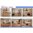 Ver imagem 7 de Armário Aéreo Cozinha Alma 2 Ptas Vidro 120cm 2 Portas MDF Basculante Salvia Carraro
