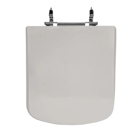 Assento Sanitário Poliéster para Louça Bali (incepa) Aço (reb. Oculto) Cinza Platina