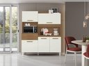 Ver imagem 1 de Armário Cozinha Compacta Isis 5 Portas 2 Gaveta Atacama Off White - Aramóveis