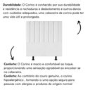 Ver imagem 4 de Cabeceira Estofada Cama Box Casal 140 Cm Catarina Corino e Frame Cor:branco