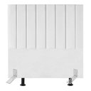 Ver imagem 1 de Cabeceira Estofada Cama Box Casal 140 Cm Catarina Corino e Frame Cor:branco