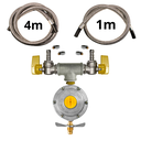Ver imagem 2 de Kit Duas Saídas Gás Instalação 2kg Mangueiras:1m + 4m