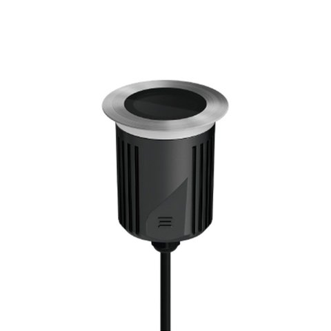 Embutido de Solo Led Stella S.ground 11,5w com Caixa de Instalação Bivolt Inox 3000k Luz Amarela