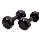 Ver imagem 4 de Dumbbell sextavado emborrachado (Par) 2KG