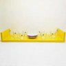 Prateleira Amarela Laca Decoração 50 cm - Amarelo - 2