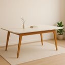 Ver imagem 2 de Mesa Esmeralda 160×90 Cm – Decorativo, Moderno e Elegante:off White