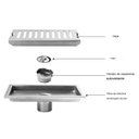 Ver imagem 2 de Ralo Linear Inox 60cm Anti Odor Kit 12 Uni Anti Inseto Banheiro Area Externa Lavabo Jardim Quintal R