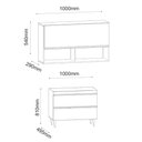 Ver imagem 2 de Kit de Cozinha Esmeralda 100cm 3 Portas Branco Maderatto Móveis