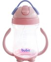Ver imagem 1 de Copo Infantil Rosa com Canudo Musical 300ml Buba