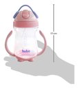 Ver imagem 2 de Copo Infantil Rosa com Canudo Musical 300ml Buba