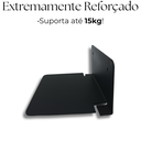 Ver imagem 4 de 3 Suportes Invisíveis de Parede para Livros Reforçado Estilo Prateleira Estrutura Alta Resistência